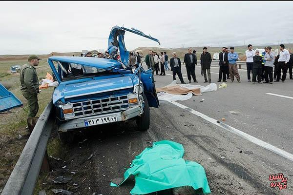 واژگونی وانت نیسان با یک کشته در زنجان