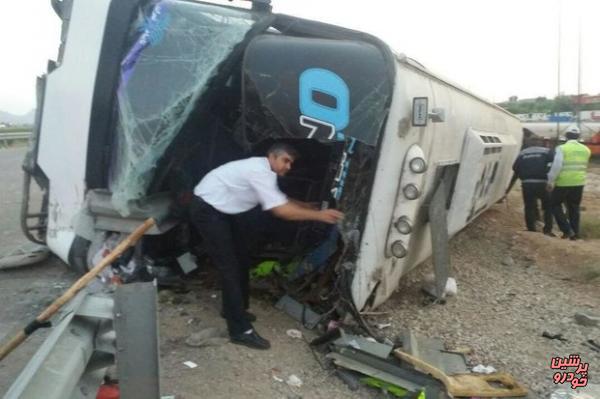 اسامی مصدومان حادثه واژگونی اتوبوس در شاهرود اعلام شد