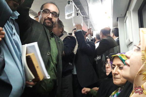مترو سواری شورای پنجمی ها در روز اول کاری