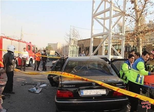 واژگونی مرگبار خودروی سواری با 3 سرنشین در تهران