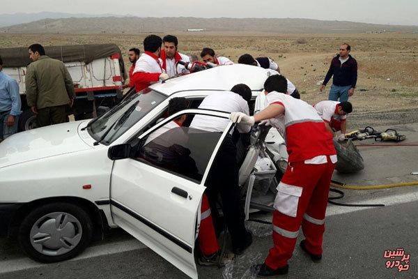 ۴ مصدوم حاصل تصادف زنجیره ای ۴ خودرو در اسلامشهر