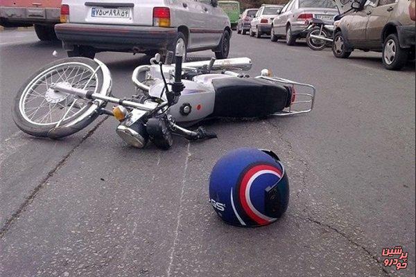 تصادف پراید با موتورسیکلت در گرمه یک کشته برجای گذاشت
