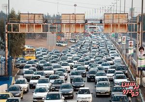 ترافیک سنگین درورودی تهران