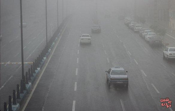 مه گرفتگی و کاهش دید در محورهای مواصلاتی استان اردبیل