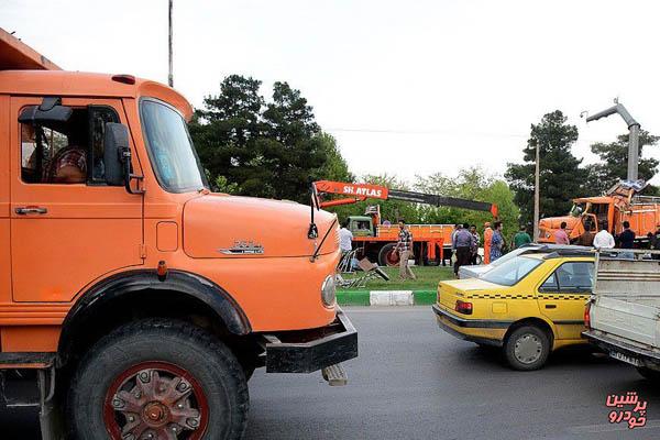 بررسی ممنوعیت تردد کامیون‌های فرسوده در تهران 