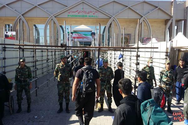 آخرین وضعیت ترافیکی در مرز مهران 