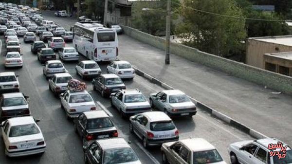 ترافیک سنگین در محورهای تهران- شهریار 