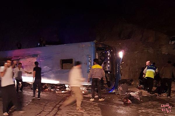 اعلام علت واژگونی اتوبوس در سوادکوه 