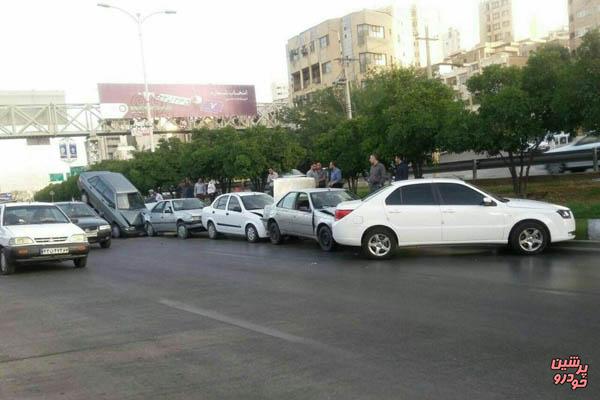 تصادف زنجیره ای در آزادراه زنجان – تبریز