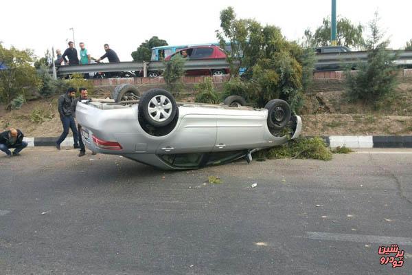 سهم 37 درصدی واژگونی خودرو در تلفات جاده ای خراسان رضوی
