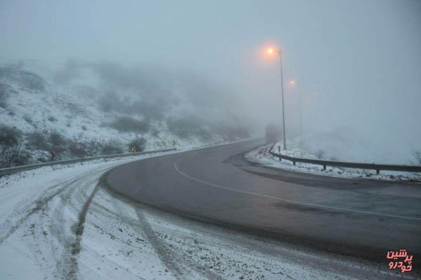 مه گرفتگی و کاهش دید در جاده‌های استان اردبیل