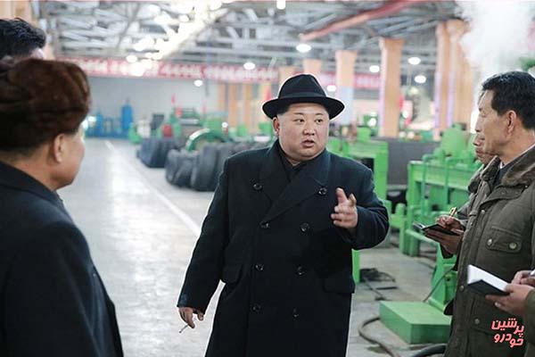 بازدید رهبر کره‌شمالی از کارخانه تایرسازی +عکس