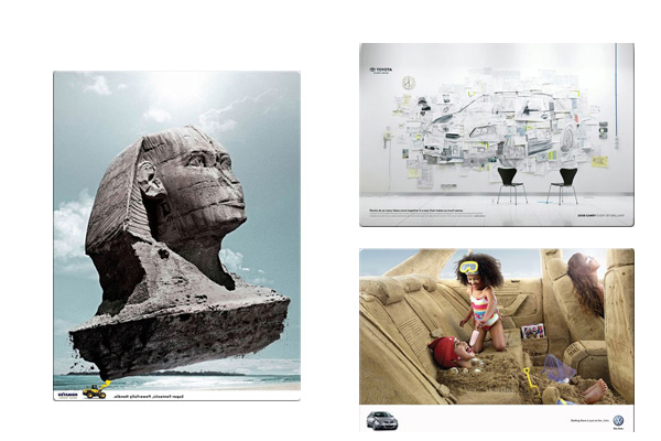 تبلیغات مبتکرانه و خلاق خودروسازان(4)+تصاویر