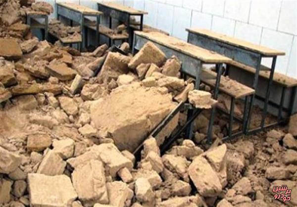 ریزش سقف دو مدرسه در کرمان 