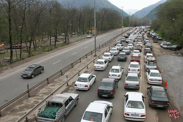 ترافیک نیمه‌سنگین در آزاد‌راه‌های کرج- تهران