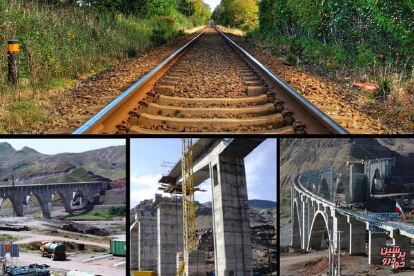 راه آهن قزوین به رشت ۹۶ درصد پیشرفت داشته است