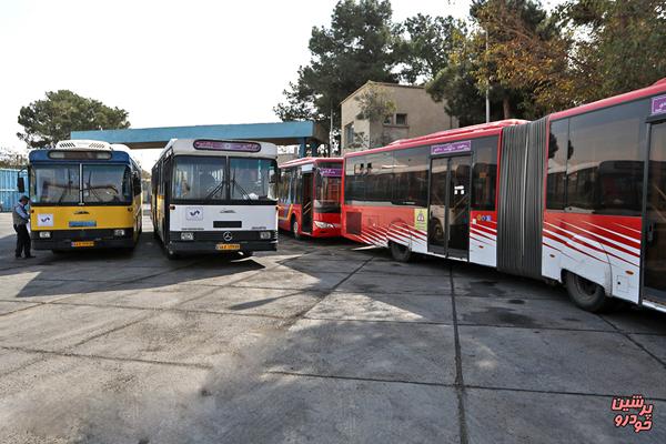 خدمت رسانی شرکت واحد اتوبوسرانی تهران در مراسم ۱۲ بهمن
