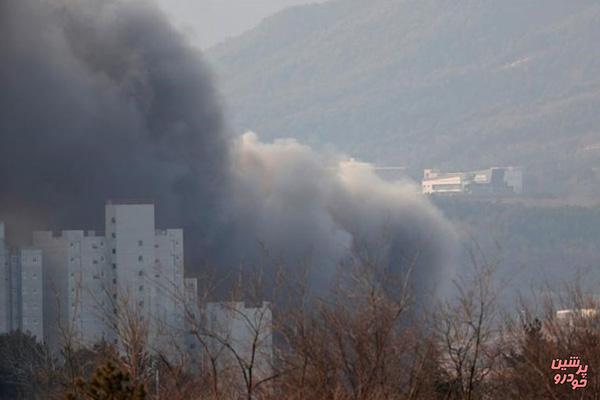 آتش‌سوزی در نزدیکی دهکده  المپیک