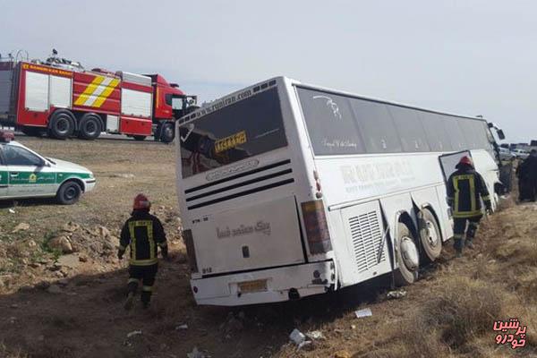 اعلام آخرین شمار مصدومان واژگونی اتوبوس شیراز