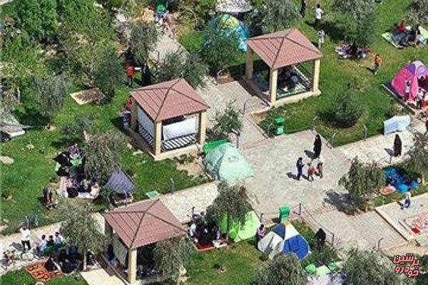 اسکان مسافران در کمپ‌های بوستانی پایتخت