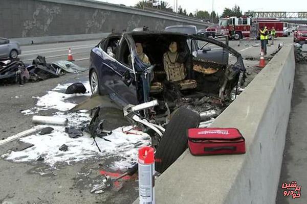 مرگ راننده تسلا مدل X بعد از تصادف در حالت رانندگی خودکار + تصاویر