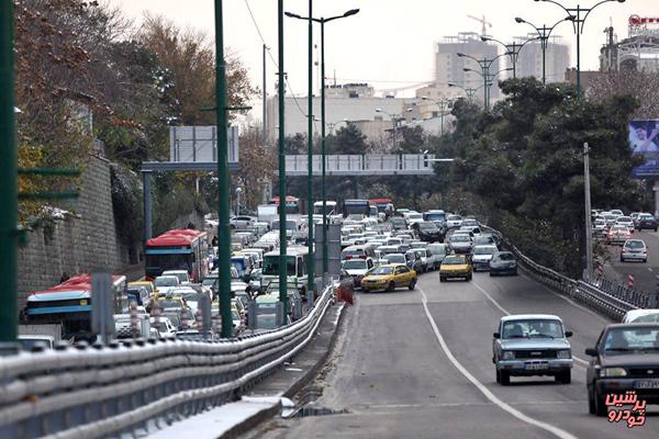 آخرین وضعیت ترافیکی معابر تهران در روز 5‌شنبه