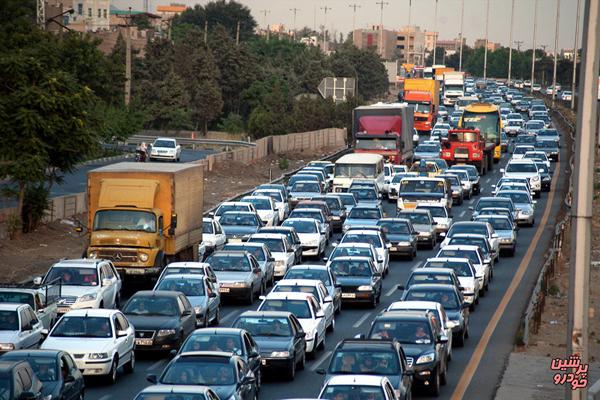 افزایش ترافیک در ساعات نزدیک افطار