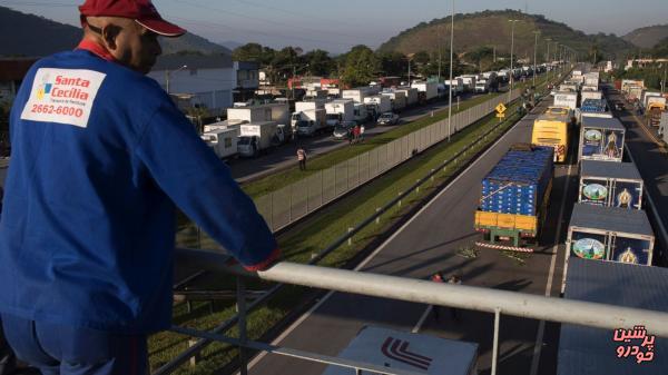 اعتصاب کامیون‌داران برزیل وارد روز نهم شد