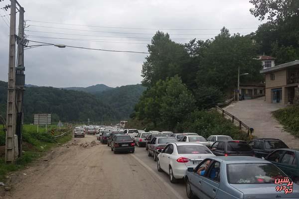 تردد خودروها از مرزن آباد به سمت کرج ممنوع شد