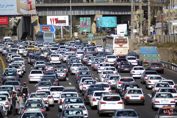 ترافیک نیمه سنگین در محورهای ورودی به تهران