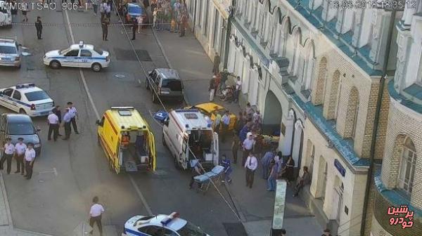 حمله با تاکسی به عابران پیاده در مسکو 