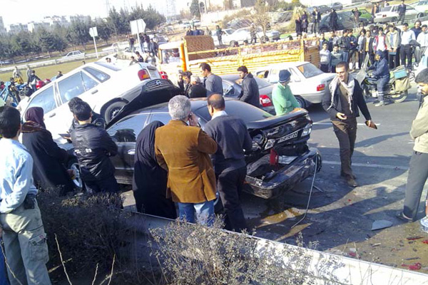 تصادف پرهزینه در آزاد راه کرج- قزوین